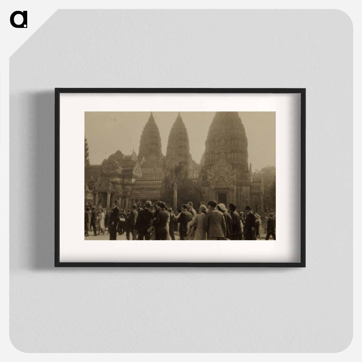 Replica of Angkor Wat at the L'exposition coloniale internationale, Paris - エリック リー ジョンソン Poster.