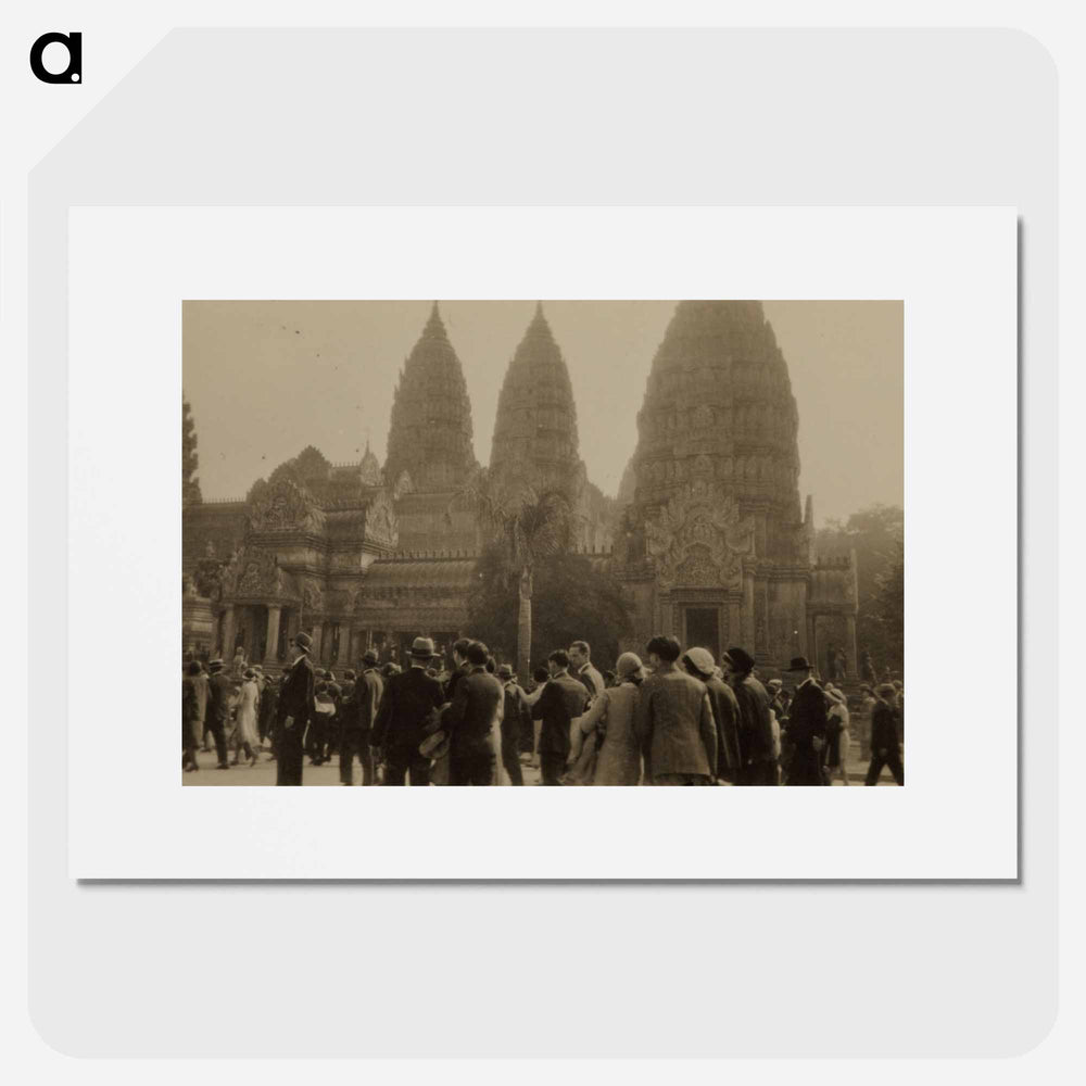 Replica of Angkor Wat at the L'exposition coloniale internationale, Paris - エリック リー ジョンソン Poster.