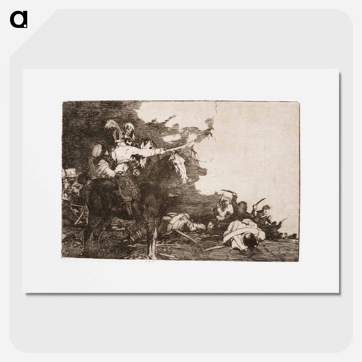 He eivät pääse yhteisymmärrykseen - フランシスコ デ ゴヤ Poster.