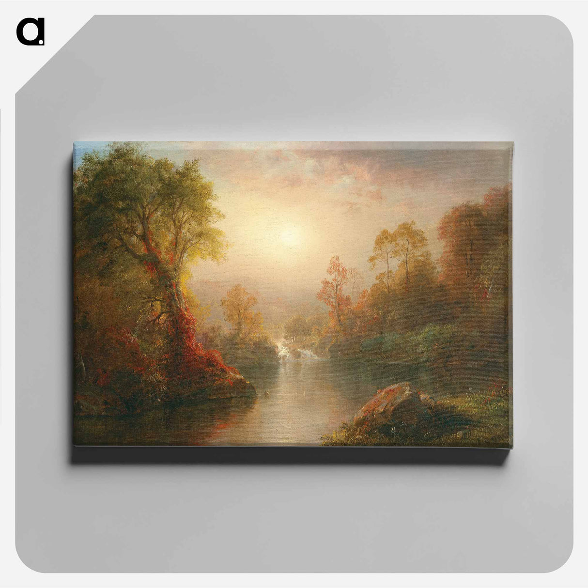 アートパネル-Autumn - フレデリック エドウィン チャーチ Canvas.