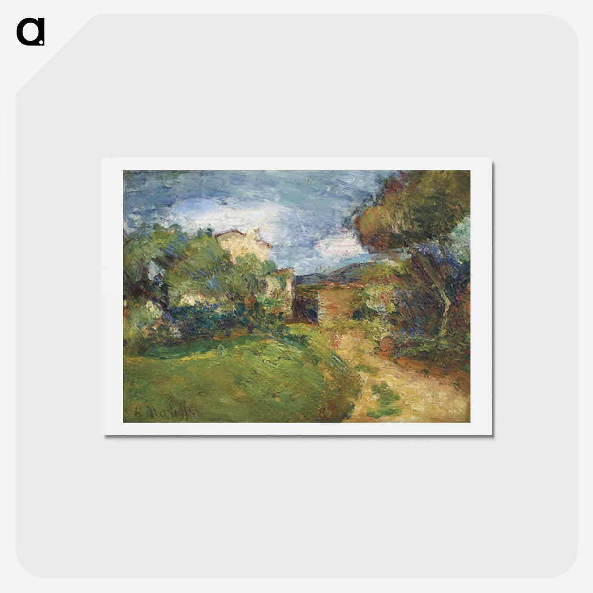 アートポストカード-Petit Paysage Corse - アンリ マティス Postcard.