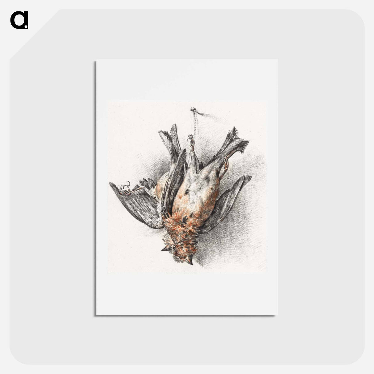 アートポストカード-Two dead birds - ジャン ベルナール Postcard.