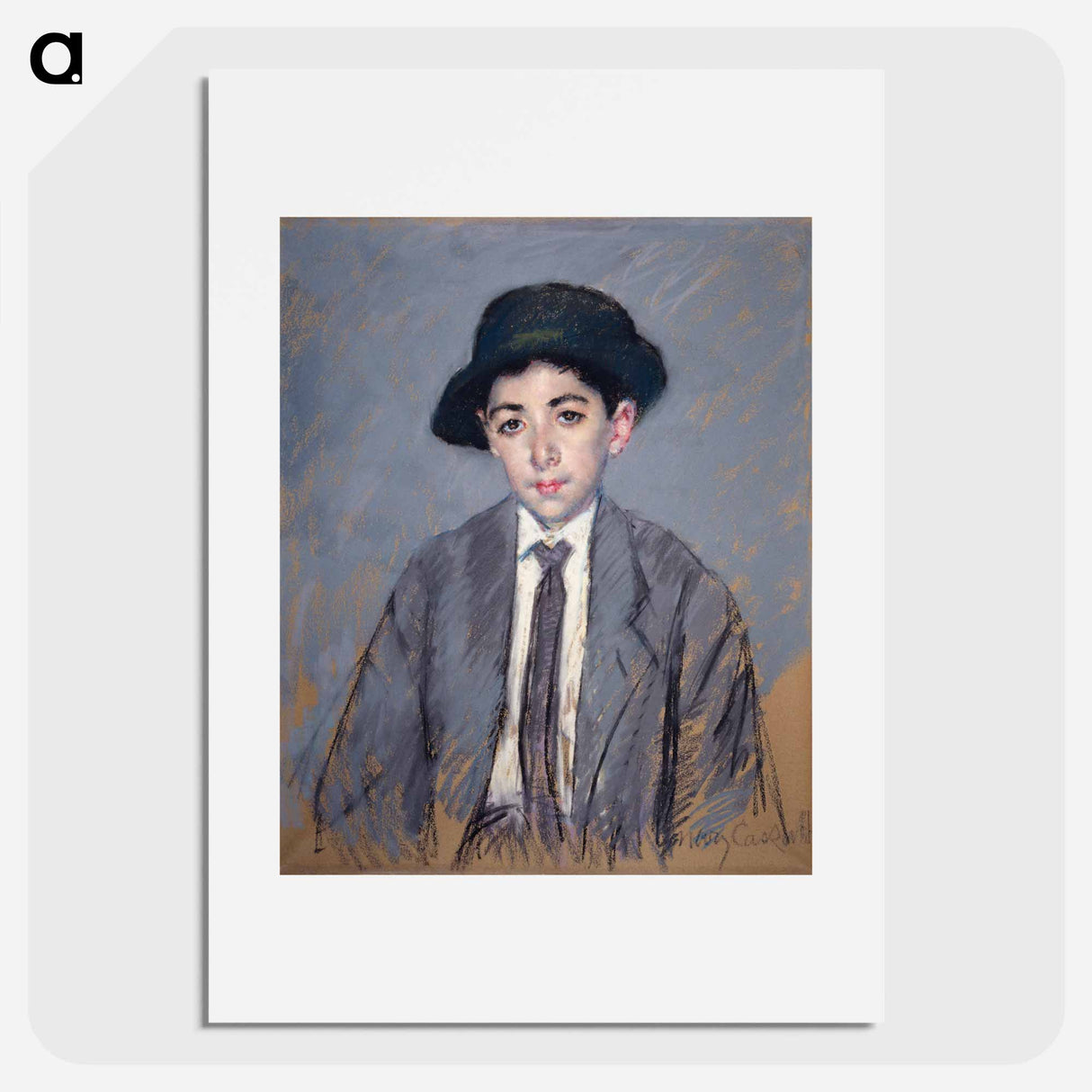 アートポスター-Charles Dikran Kelekian painting in high resolution by Mary Cassatt - メアリー カサット Poster.