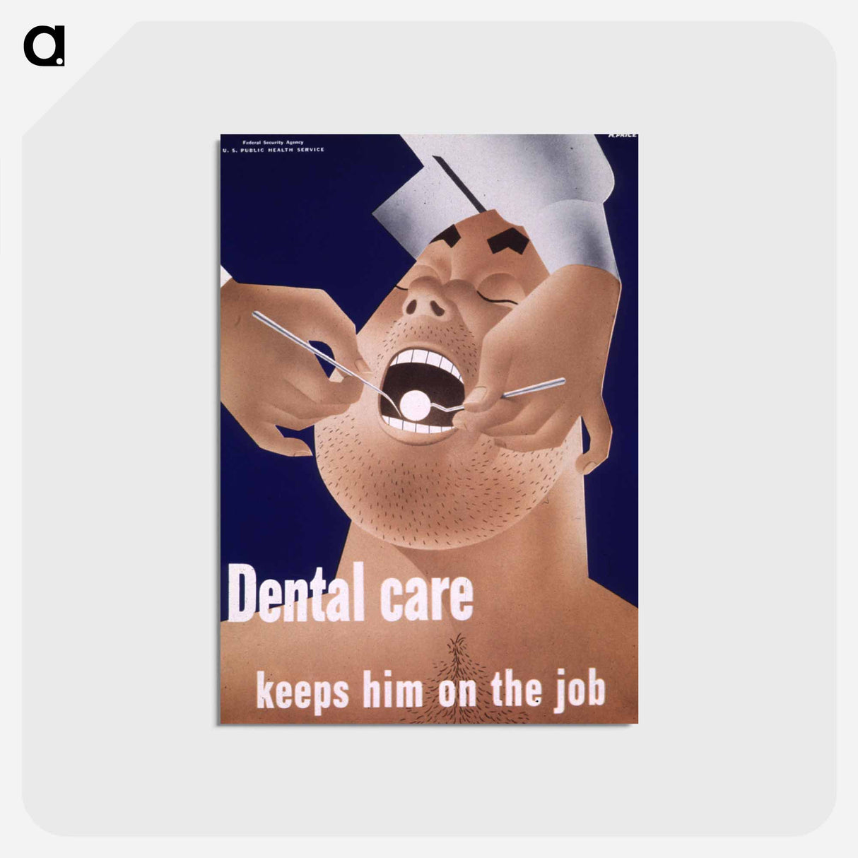 アートポストカード-Dental Care in the Workplace
- 国立医学図書館 Postcard.