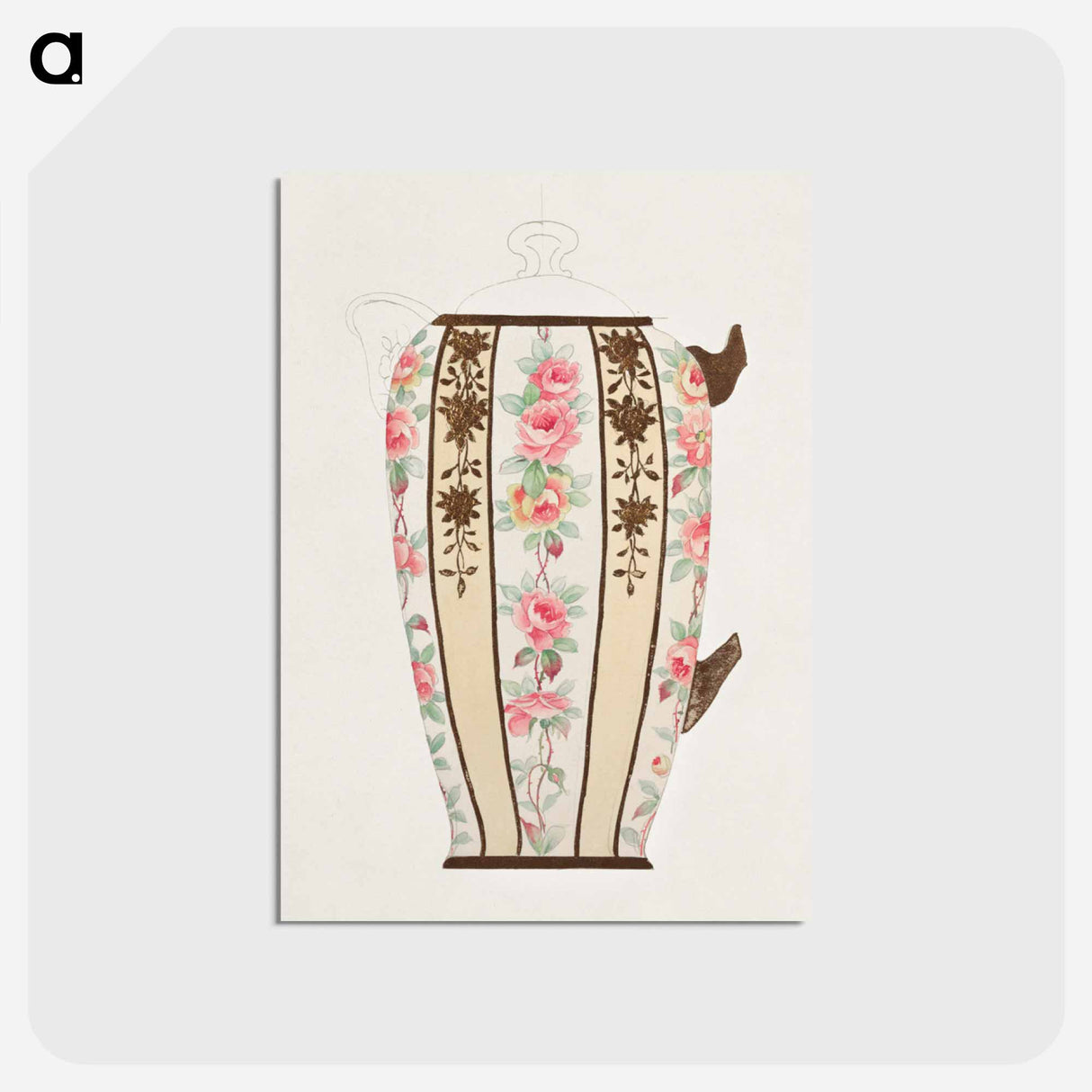 アートポストカード-Milk Pitcher Design
- ノリタケ工場 Postcard.