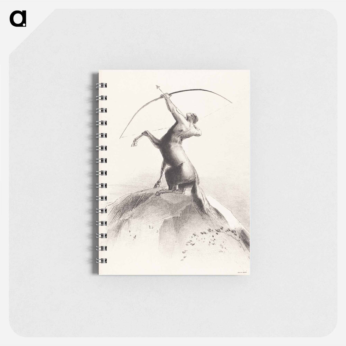 アートメモ帳-Centaur Aiming at the Clouds - オディロン ルドン Memo.