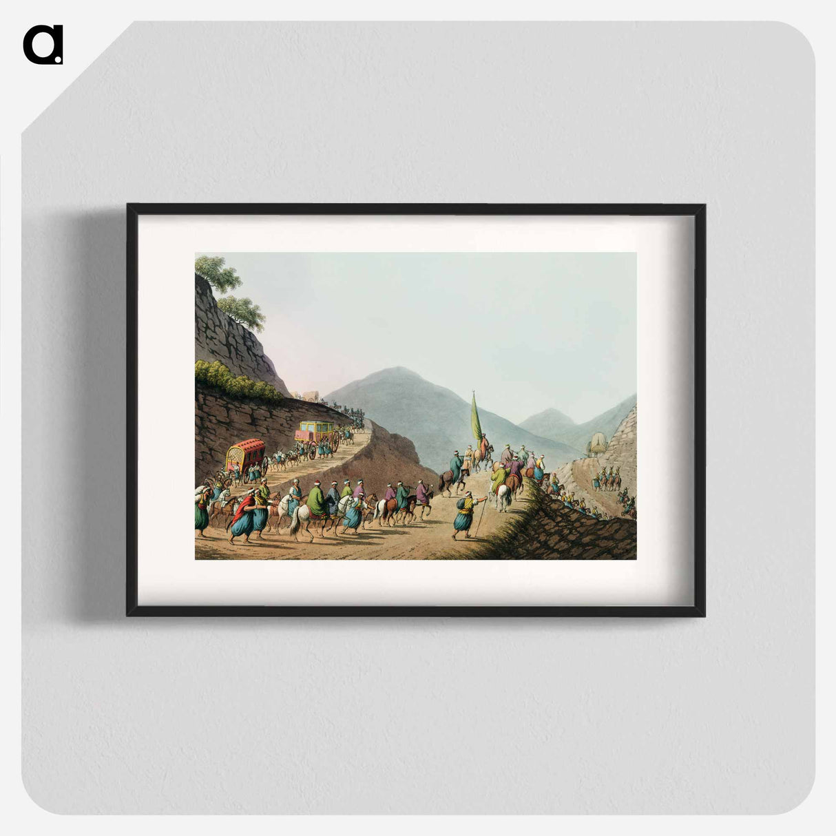 Road over the Balkan Mountain from Views in the Ottoman Dominions, in Europe, in Asia, and some of the Mediterranean islands - Views of the Ottoman Dominions Poster.