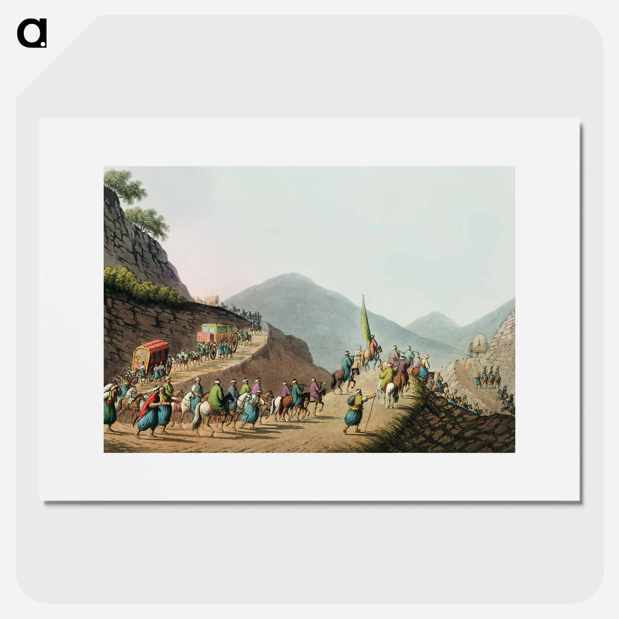 Road over the Balkan Mountain from Views in the Ottoman Dominions, in Europe, in Asia, and some of the Mediterranean islands - Views of the Ottoman Dominions Poster.