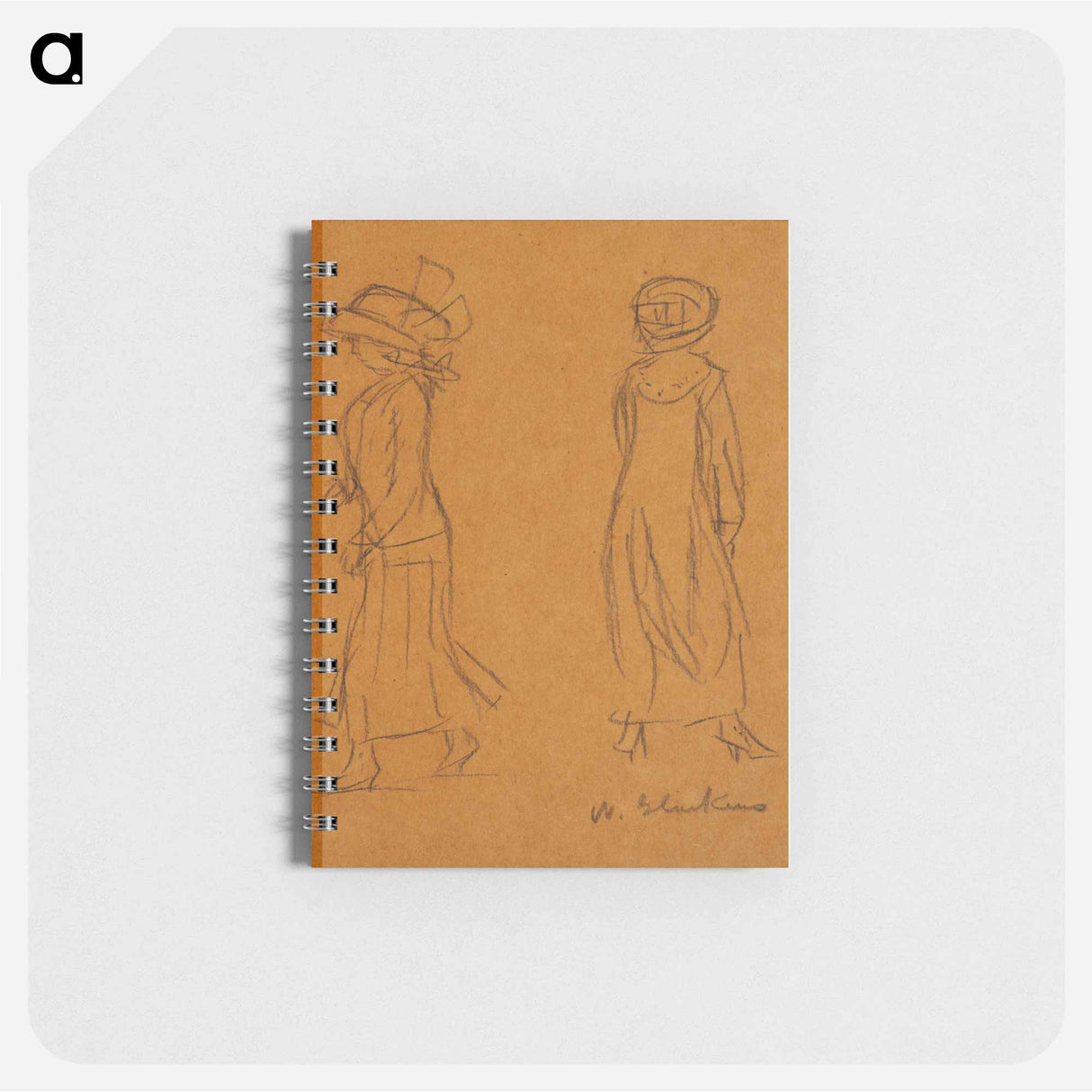 Two Women Facing in Different Directions - ウィリアム ジェームス グラッケンズ Memo.