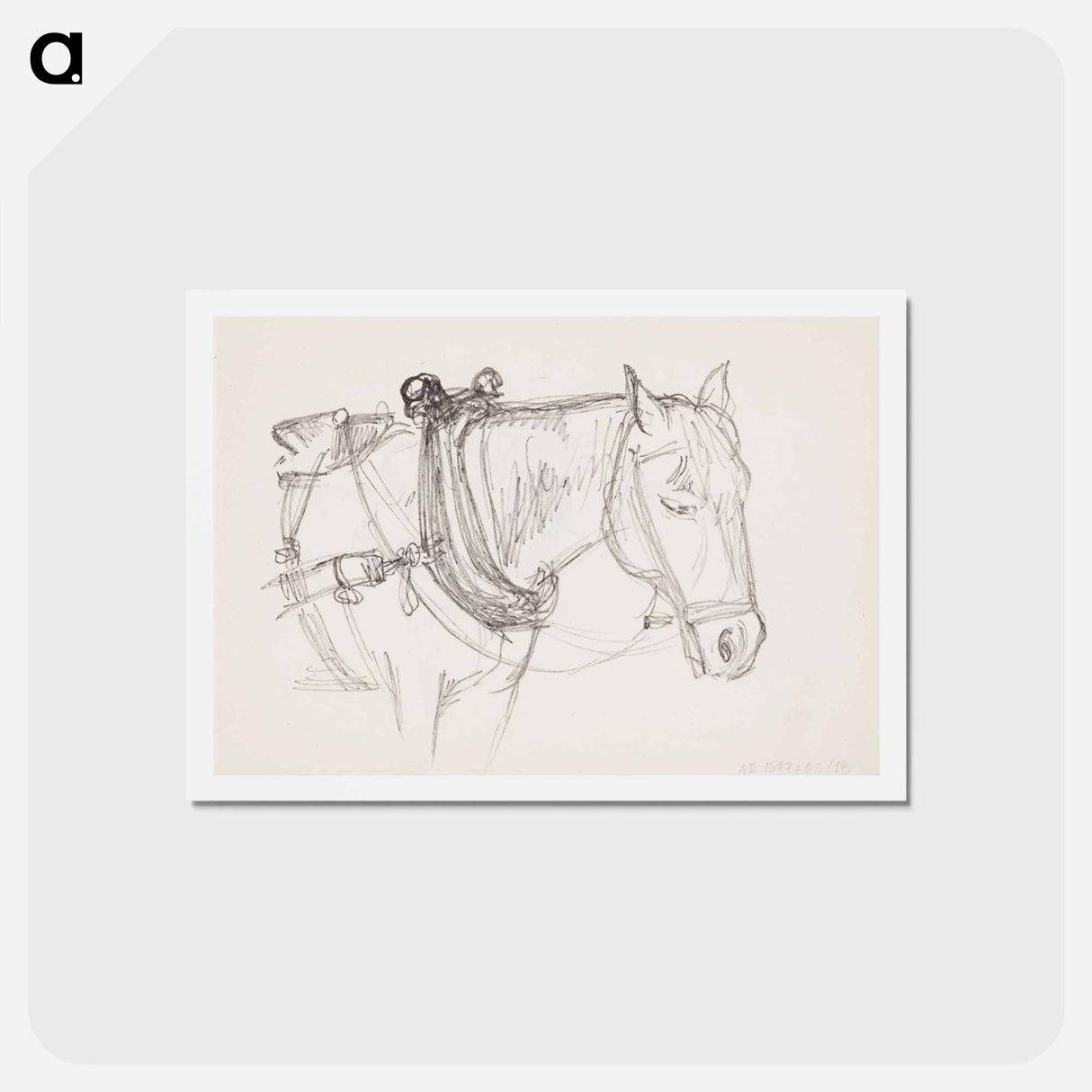 (unknown)part of a sketchbook - アルバート エーデルフェルト Postcard.