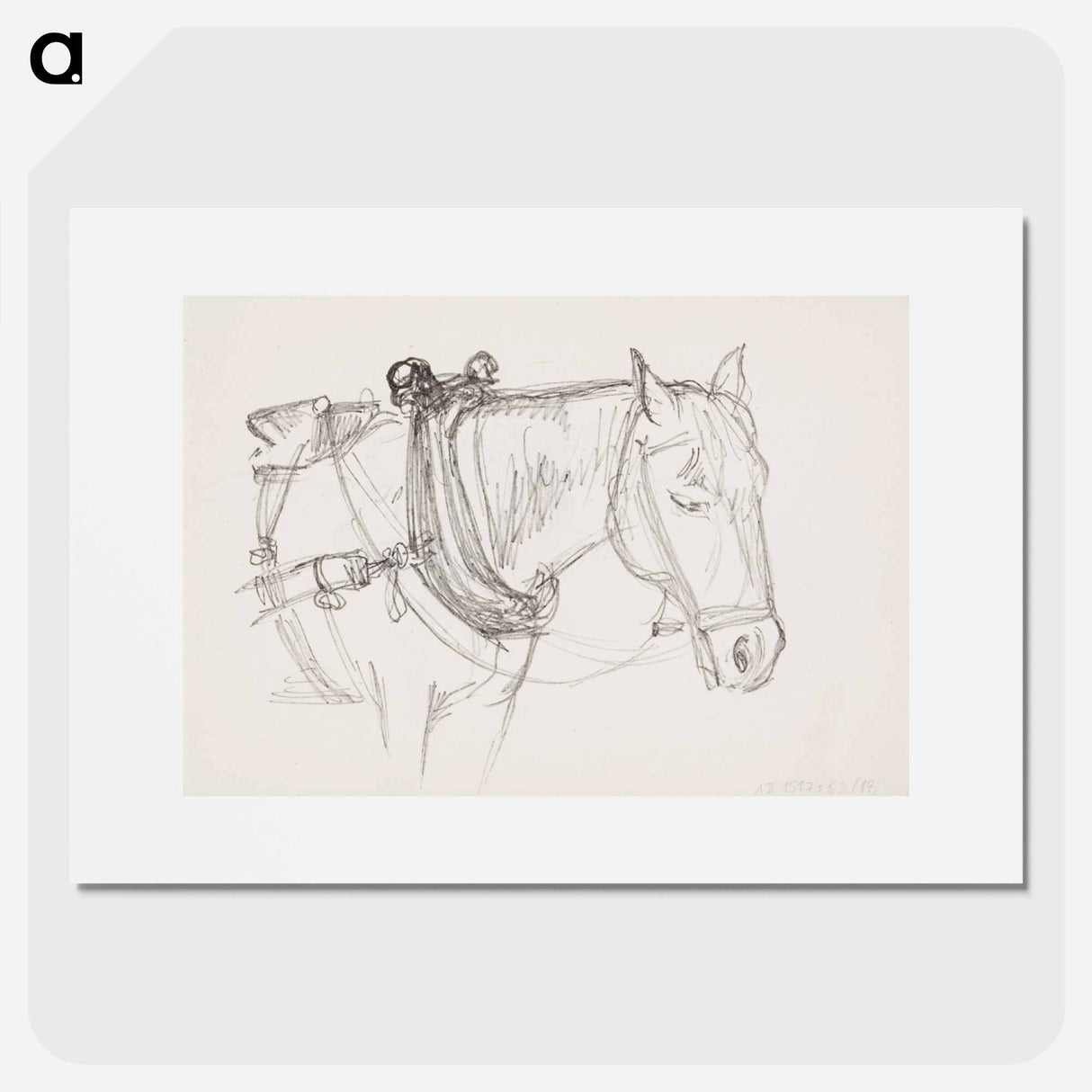 (unknown)part of a sketchbook - アルバート エーデルフェルト Poster.