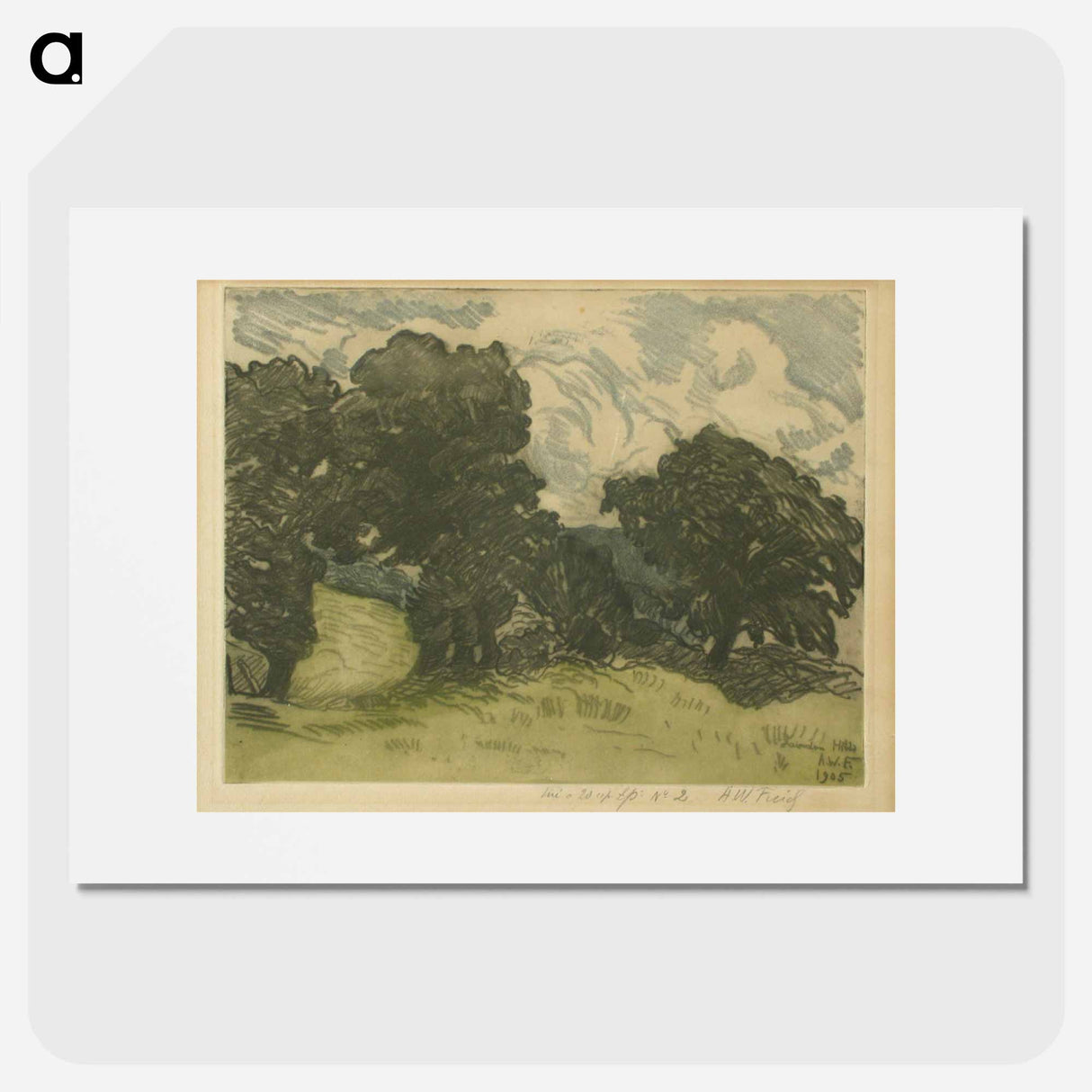 Laindon hill ii - アルフレッド ウィリアム フィンチ Poster.