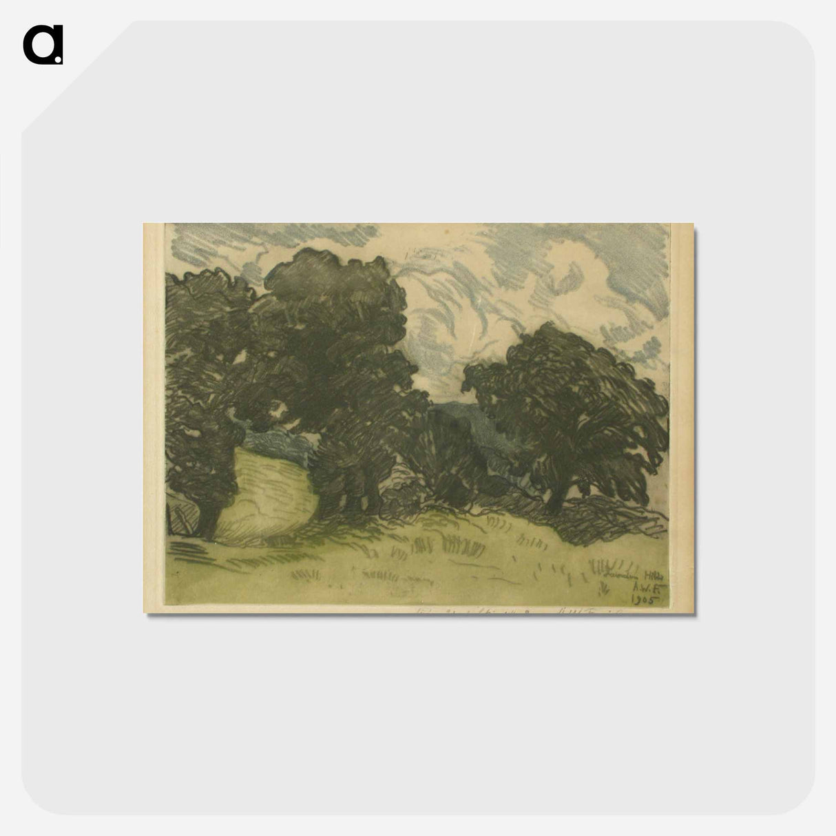 Laindon hill ii - アルフレッド ウィリアム フィンチ Postcard.