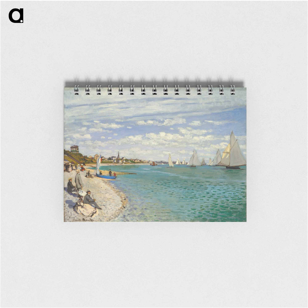 Regatta at Sainte-Adresse - クロード モネ Memo.