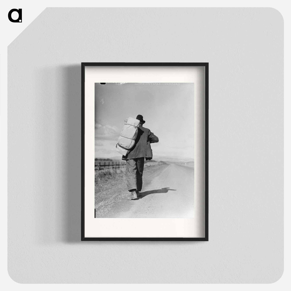 Migrant workers on California highway - Dorothea Lange Poster.