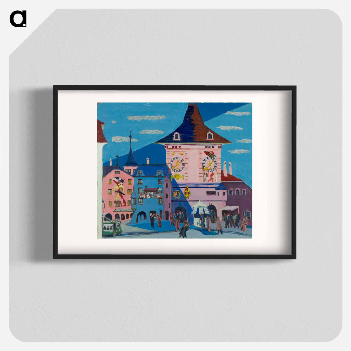 アートポスター-Bern with Belltower - エルンスト ルートヴィヒ キルヒナー Poster.