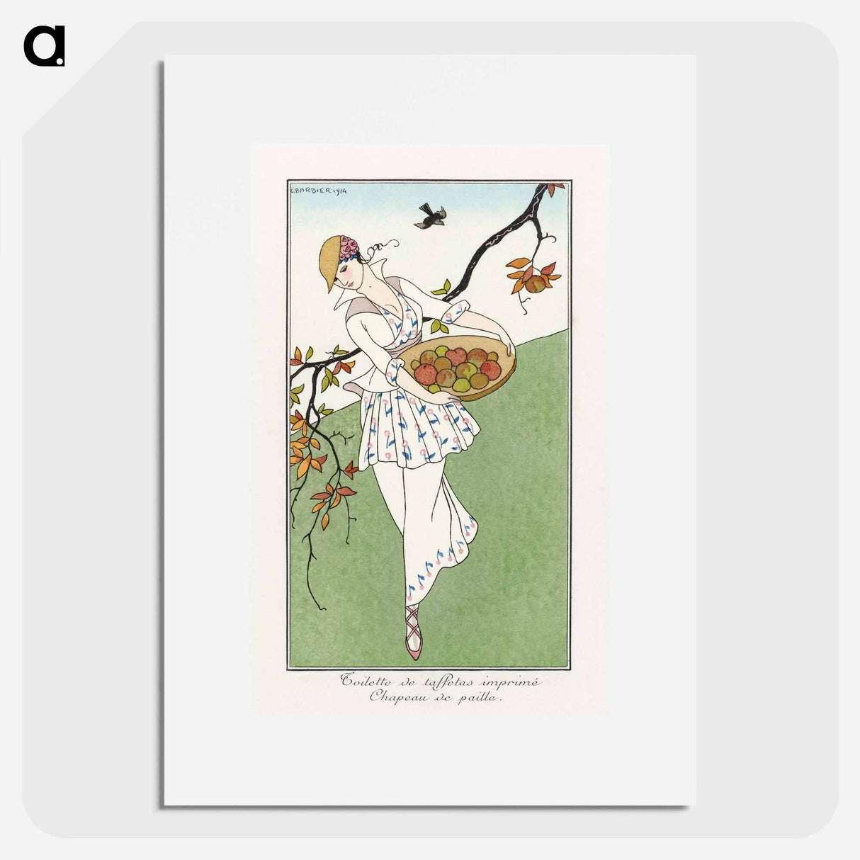 Costumes Parisiens: Toilettes de taffetas - ジョージ バービエ Poster.