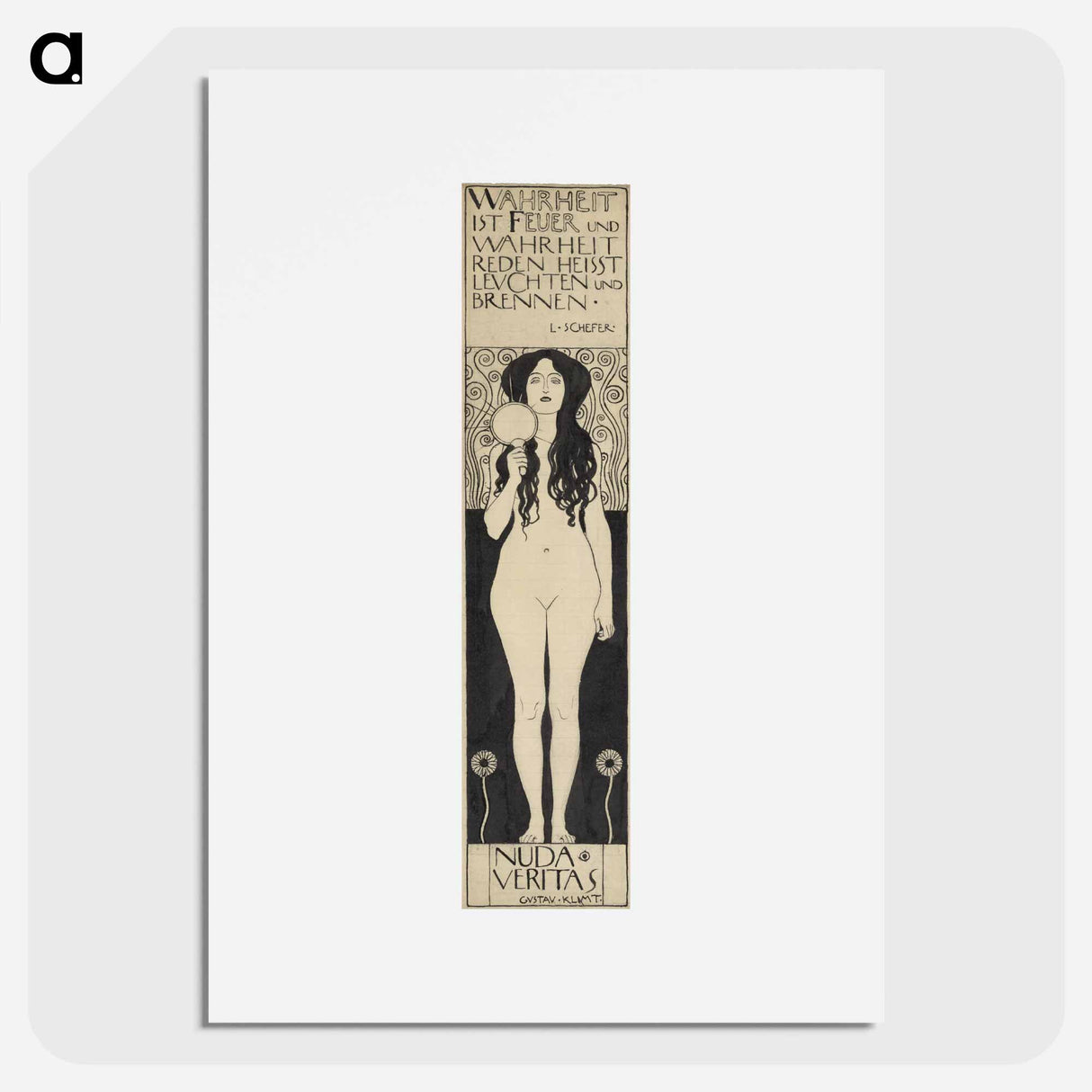Nuda Veritas - グスタフ クリムト Poster.