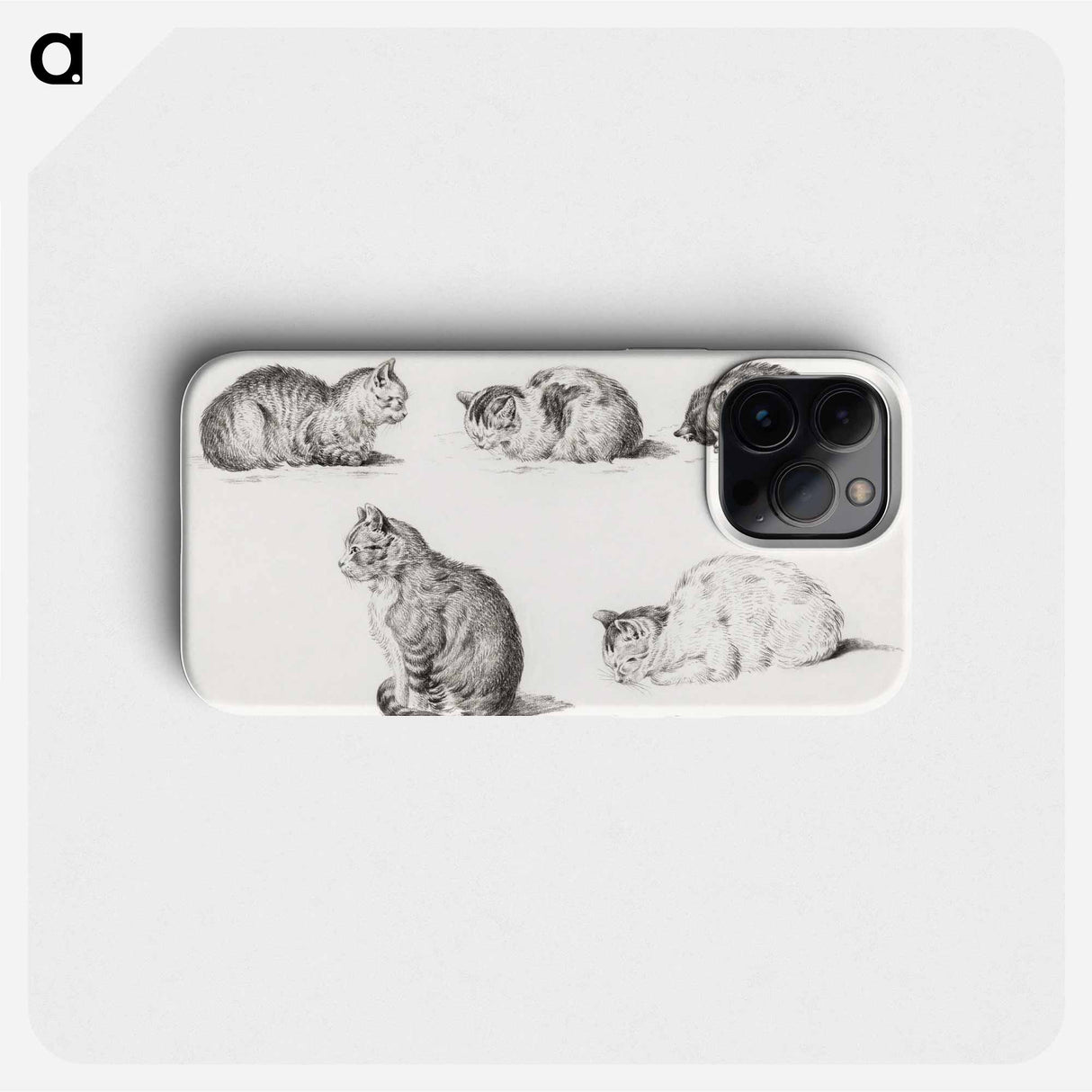 Five studies of Cats - ジャン ベルナール Phone Case.