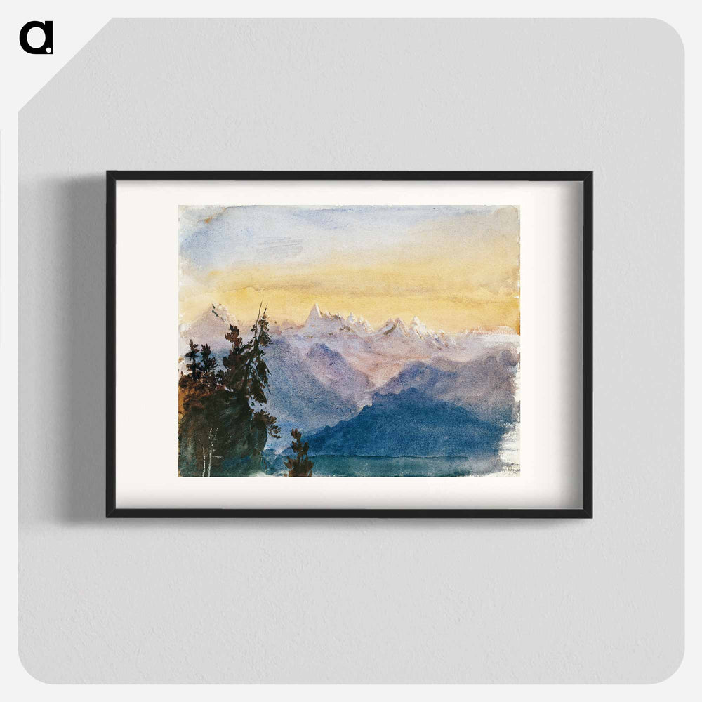 View from Mount Pilatus - ジョン シンガー サージェント Poster.