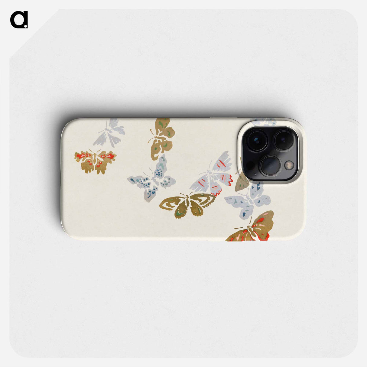 Japanese butterfly - 神坂 雪佳 Phone Case.