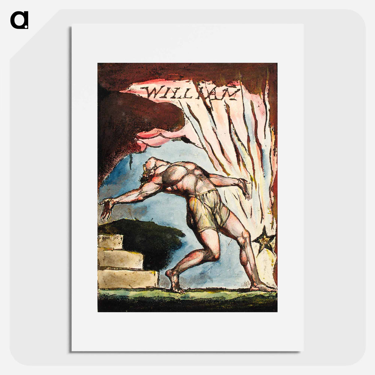 William illustration from Milton: a Poem, To Justify the Ways of God to Men by William Blake - William Blake Poster.