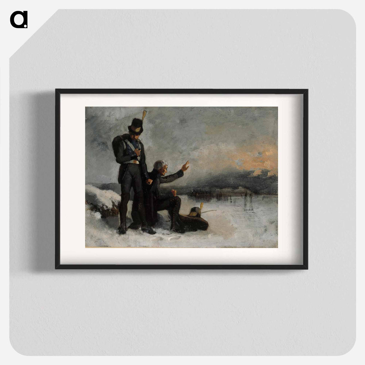 Scene from the finnish war - アルバート エーデルフェルト Poster.