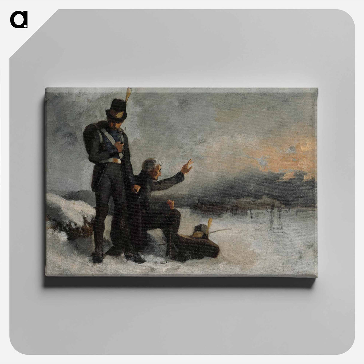 Scene from the finnish war - アルバート エーデルフェルト Canvas.
