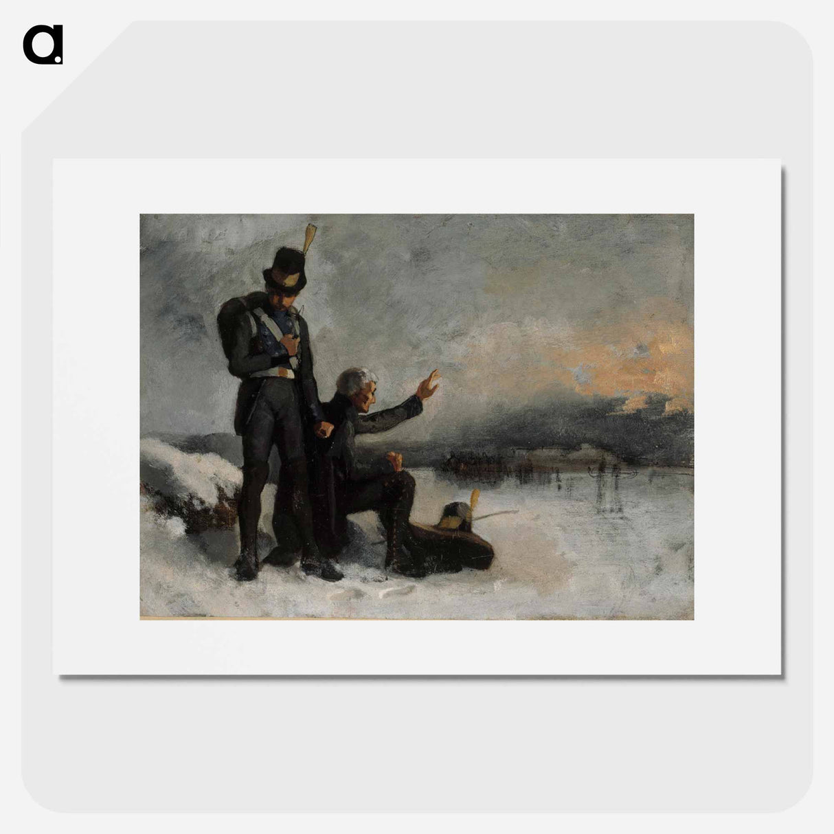 Scene from the finnish war - アルバート エーデルフェルト Poster.