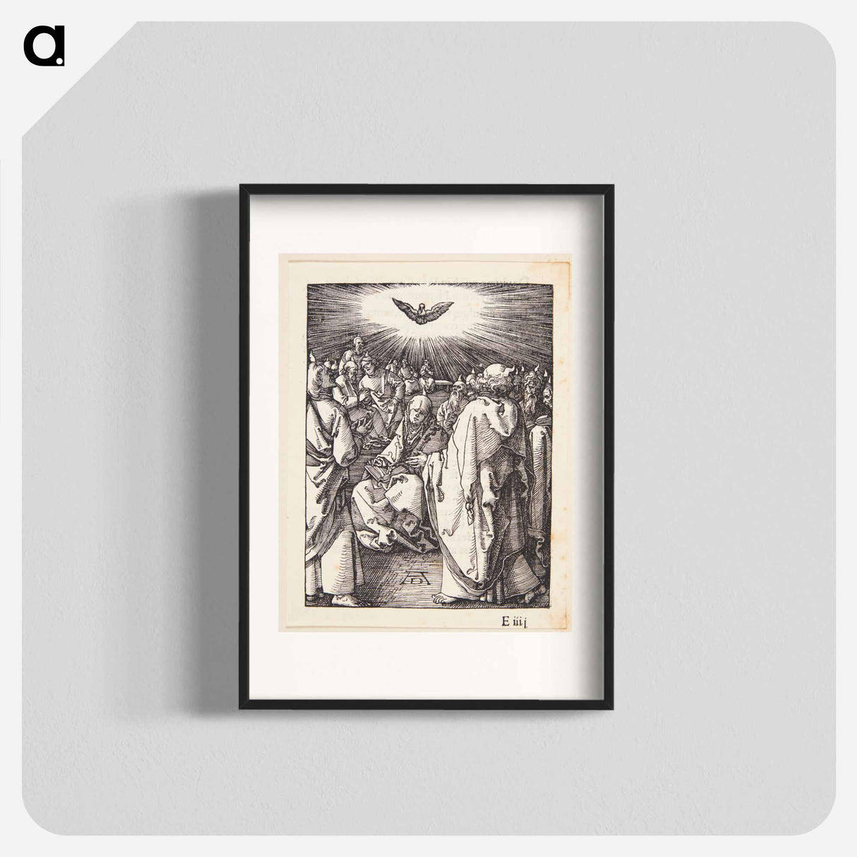 The Holy Spirit appears on Pentecost - アルブレヒト デューラー Poster.