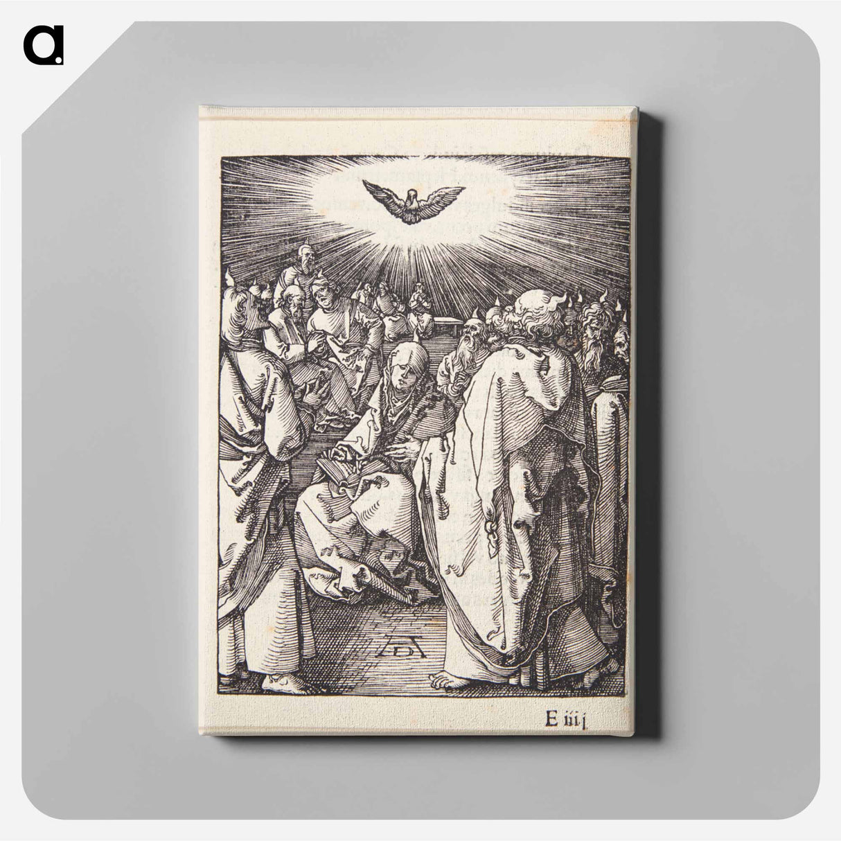 The Holy Spirit appears on Pentecost - アルブレヒト デューラー Canvas.