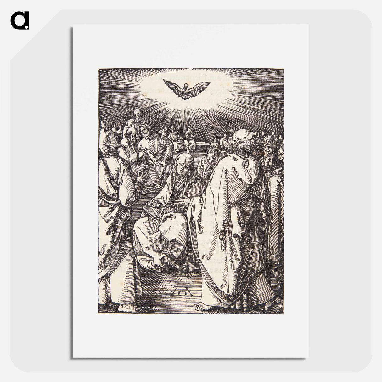 アートポスター-The Holy Spirit appears on Pentecost - アルブレヒト デューラー Poster.