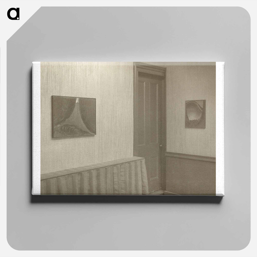 Room to Right - Wall to left looking straight ahead - アルフレッド スティーグリッツ Canvas.