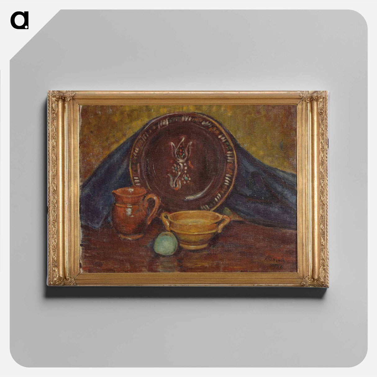 Still life - アルフレッド ウィリアム フィンチ Canvas.