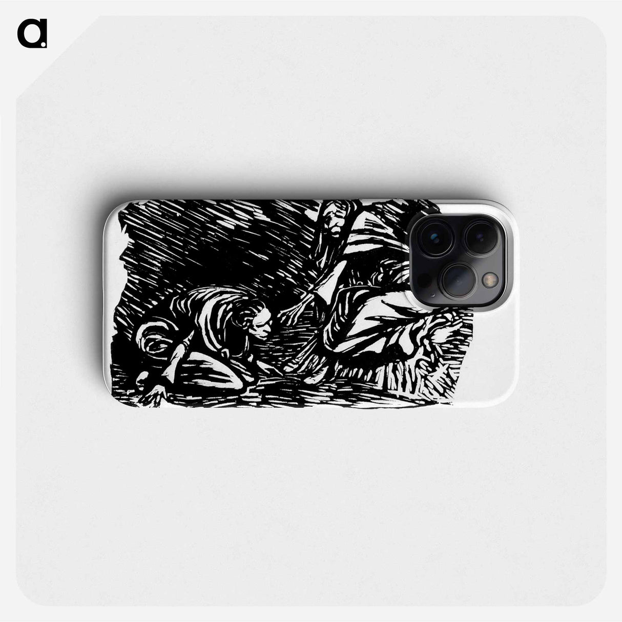 Elise kneeling before her mother - エルンスト ハインリヒ バルラッハ Phone Case.