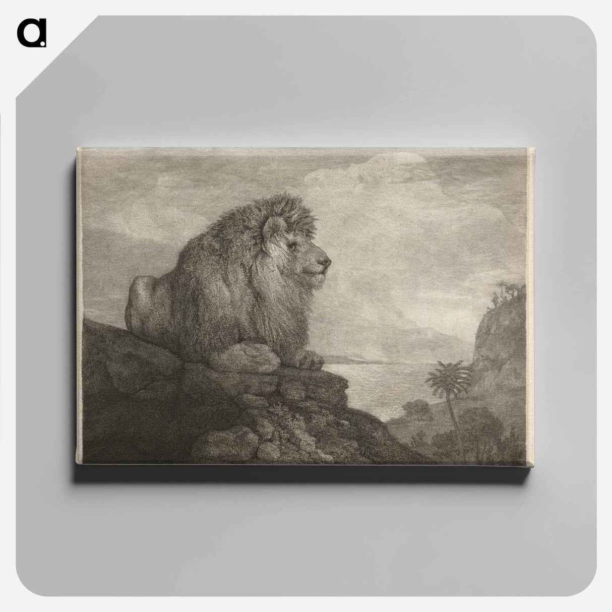 アートパネル-A Lion Resting on a Rock
- ジョージ スタッブス Canvas.