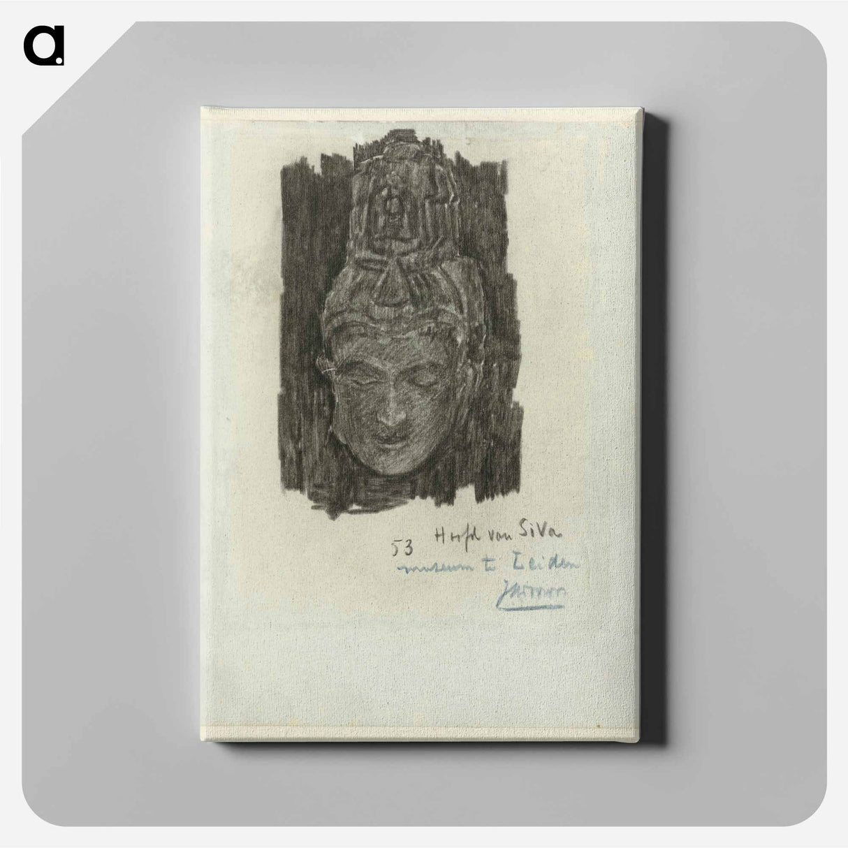 Study of head of Shiva - Jan Toorop Canvas.