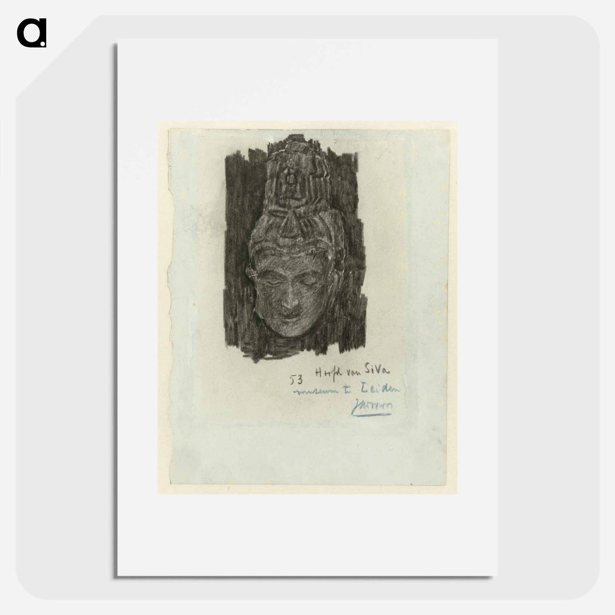 Study of the head of Shiva - Jan Toorop Poster.