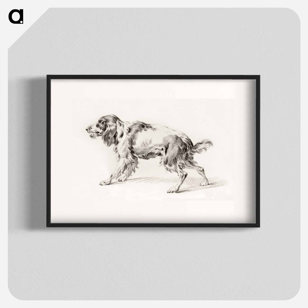 Standing barking dog - ジャン ベルナール Poster.