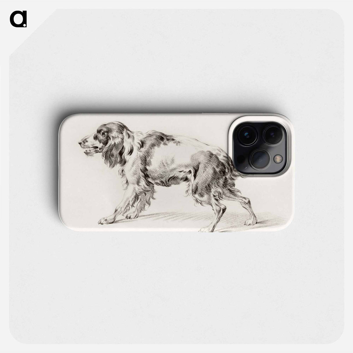 Standing barking dog - ジャン ベルナール Phone Case.