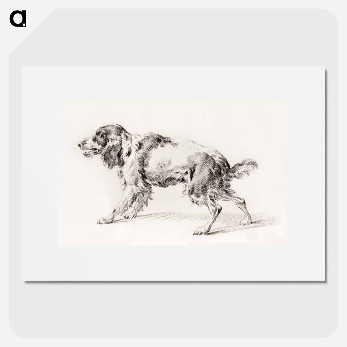 Standing barking dog - ジャン ベルナール Poster.