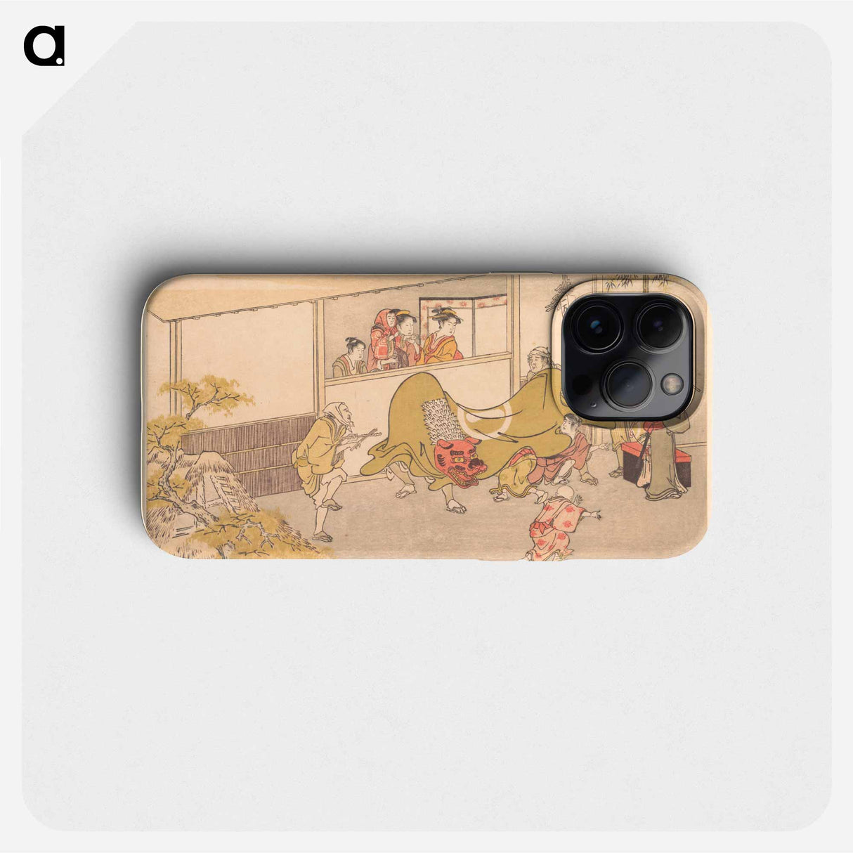 The Lion Dance - 喜多川 歌麿 Phone Case.