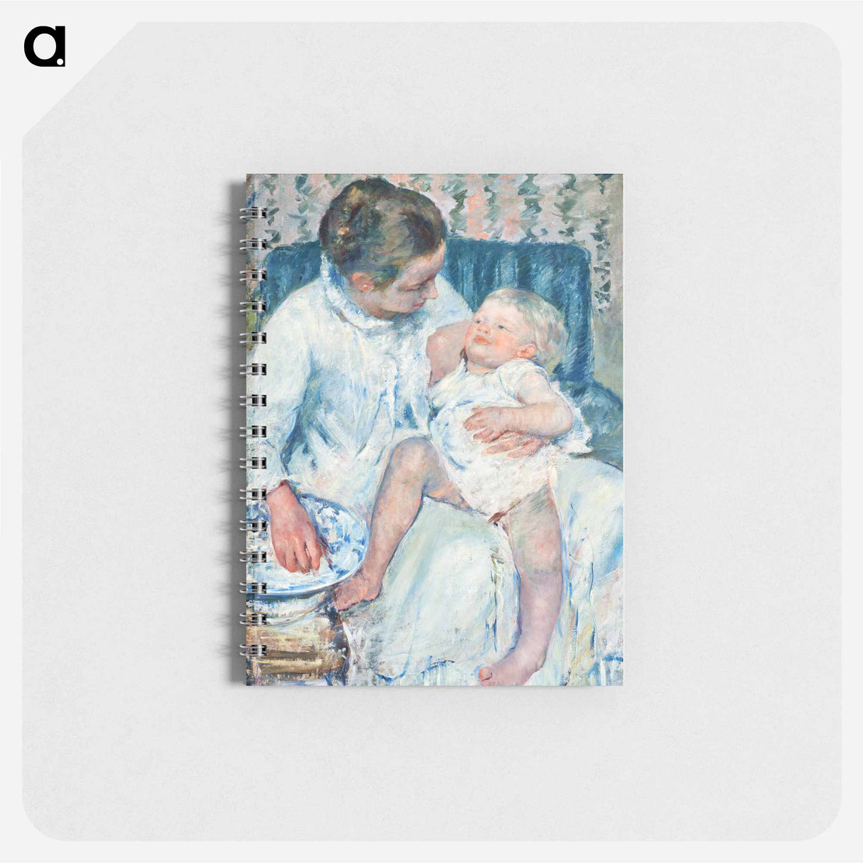 Mother About to Wash Her Sleepy Child - メアリー カサット Memo.