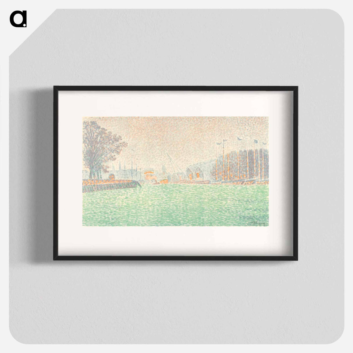 アートポスター-At Flushing (A Flessingue) - ポール シニャック Poster.