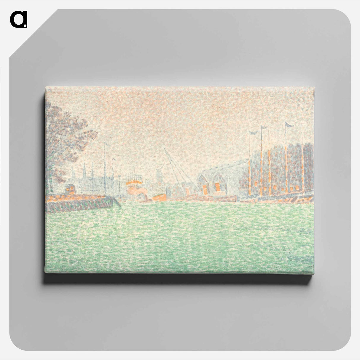 アートパネル-At Flushing (A Flessingue) - ポール シニャック Canvas.