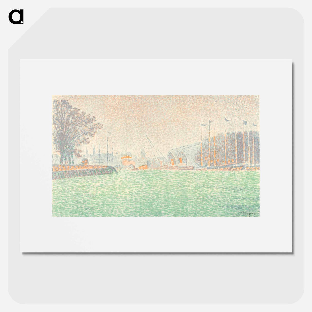 アートポスター-At Flushing (A Flessingue) - ポール シニャック Poster.