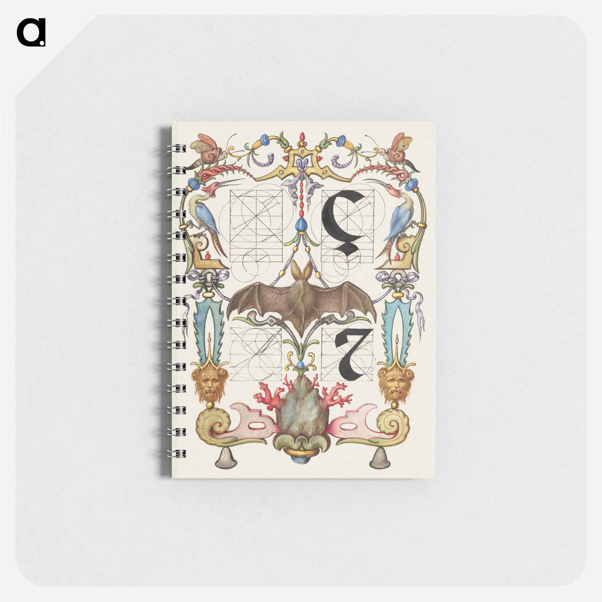 アートメモ帳-Guide for Constructing the Letters ç and tironian et from Mira Calligraphiae Monumenta or The Model Book of Calligraphy
- 書道のお手本 Memo.