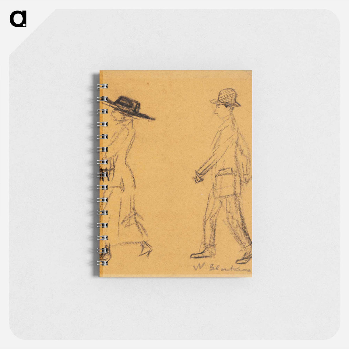 Man Following Woman - ウィリアム ジェームス グラッケンズ Memo.