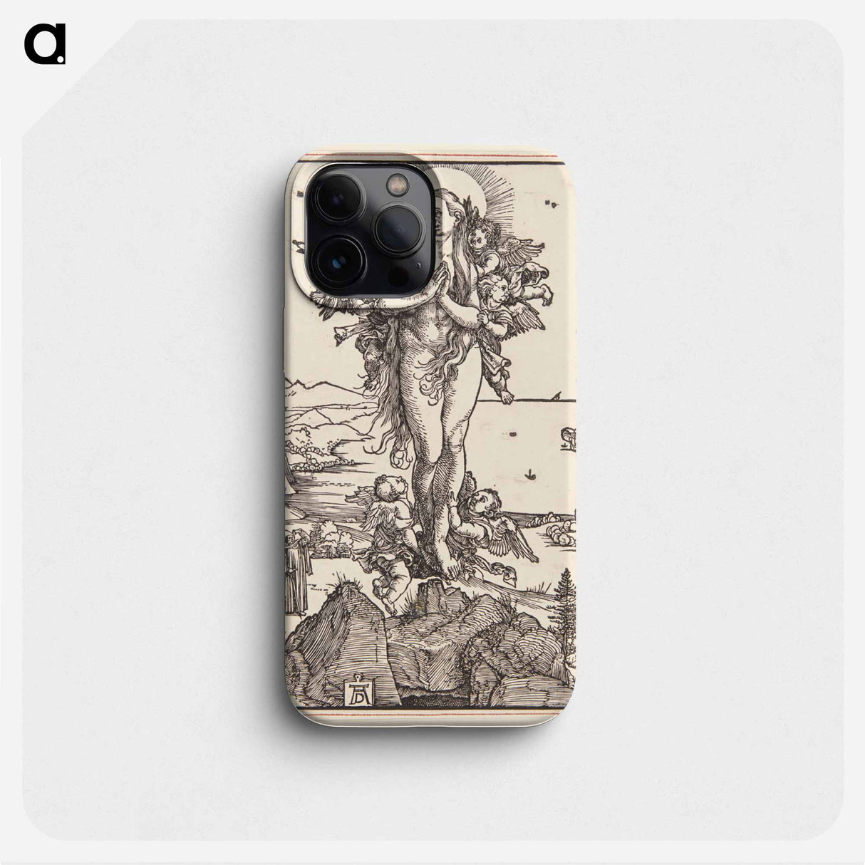 Mary Magdalene is taken to heaven by the angels - アルブレヒト デューラー Phone Case.