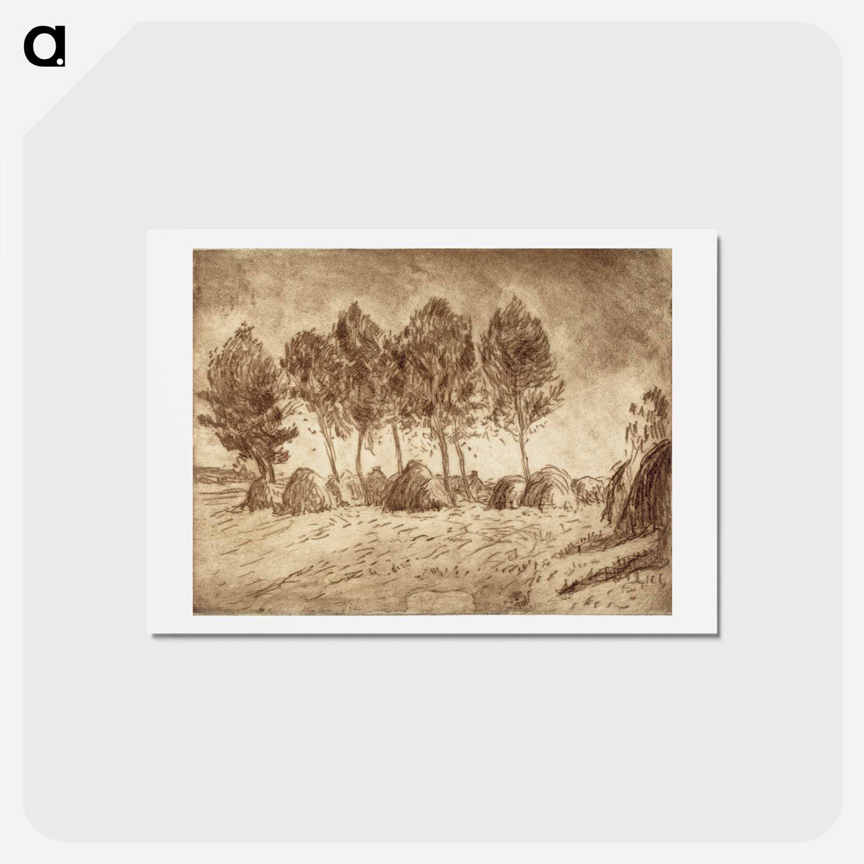 アートポストカード-Heinäsuovat - アルフレッド ウィリアム フィンチ Postcard.